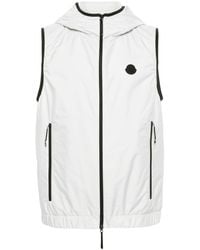 Moncler - Vallese Logo-patch Gilet - Lyst