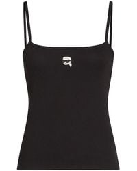 Karl Lagerfeld - ロゴパッチ トップ - Lyst