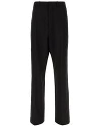 Balenciaga - Pressed Crease Tuxedo Trousers - Lyst