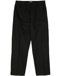 Jil Sander - Black Cotton Trousers - Lyst