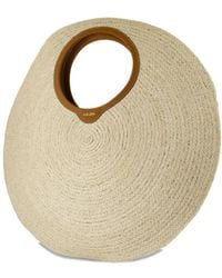 Cult Gaia - Amun Circular-Handle Raffia Tote Bag - Lyst