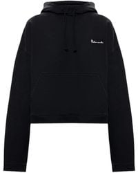 Vetements - Logo-Embroidered Cropped Hoodie - Lyst