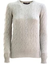 Ralph Lauren - Cable-Knit Long-Sleeves Sweater - Lyst