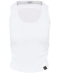SRVC Studio - Cut-Out Ruched Tank Top - Lyst