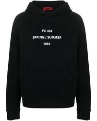 424 - Embroidered-logo Detail Hoodie - Lyst
