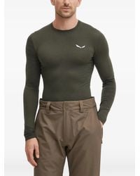 Salewa - Top Con Logo De Manga Larga - Lyst