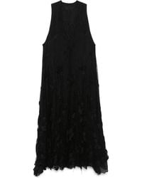 Marc Le Bihan - Vestido midi con capa de tul - Lyst
