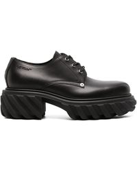 Off-White c/o Virgil Abloh - Exploration Leather Derby Shoes - Lyst