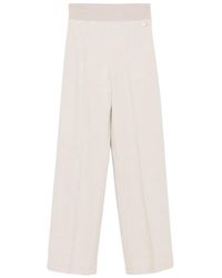 Agnona - Hose Elastic-Waistband Trousers - Lyst