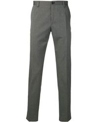 Dolce & Gabbana Pinstriped Trousers - Gray