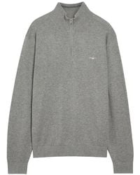 GANT - Classic Pullover Mit Logo-Stickerei - Lyst