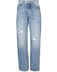 ICON DENIM - Ripped-Detailing Jeans - Lyst