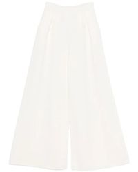 Max Mara - Logo-Appliqué Knitted Trousers - Lyst