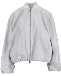 LA ROSE - Nappa Leather Bomber Jacket - Lyst