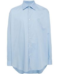Bally - Classic Collar Curved Hem Shirt - Lyst