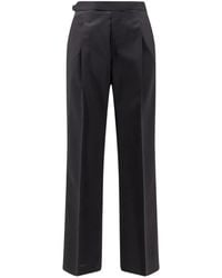 Germano 1952 - Berlin Fit Satin-Trim Trousers - Lyst