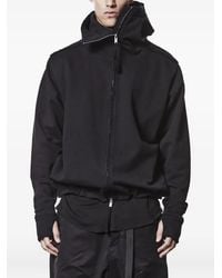 Thom Krom - Frayed High-neck Zip-up Jacket - Lyst