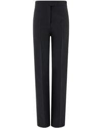 Ferragamo - Press-Crease High-Rise Trousers - Lyst