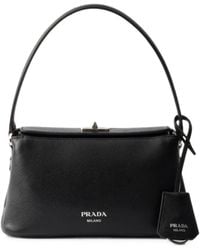 Prada - Mini Avoir Saffiano-Leather Tote Bag - Lyst