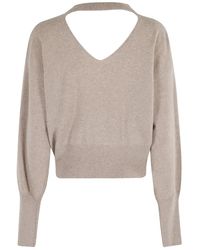 FEDERICA TOSI - Ribbed Balloon-Sleeve Sweater - Lyst