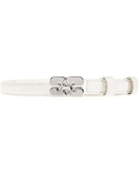 Ganni - Kat Ostrich-Effect Belt - Lyst