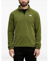 The North Face - Logo-Embroidered Half-Zip Sweater - Lyst