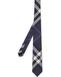 Burberry - Manson Check-print Silk Tie - Lyst