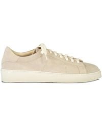 Eleventy - Lace-Up Suede Sneakers - Lyst