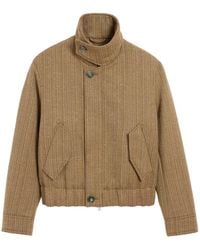Ami Paris - Herringbone Harrington Wool Jacket - Lyst