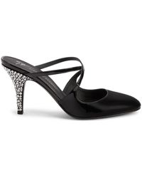 Giuseppe Zanotti - Marthe Crystal-Embellished Leather Sandals - Lyst