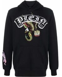 Philipp Plein - Logo-Print Pullover Hoodie - Lyst