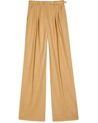 Gabriela Hearst - Vargas Belted Pleated Trousers - Lyst