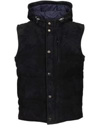 Al Duca d'Aosta - Quilted Suede Gilet - Lyst