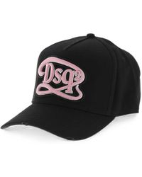 DSquared² - Logo-Embroidered Distressed Baseball Cap - Lyst