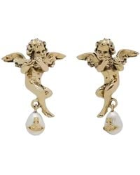 Vivienne Westwood - Putti Pearl-Drop Earrings - Lyst