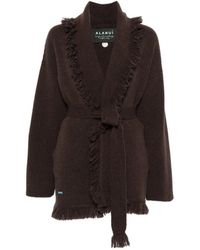 Alanui - Fringe-Trim Belted Cardigan - Lyst