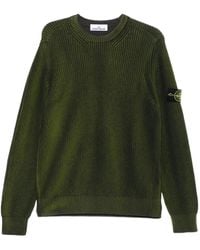 Stone Island - Ribbed Crew-Neck Sweater - Lyst
