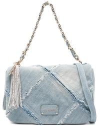 La Carrie - Tassel Patchwork Cross Body Bag - Lyst