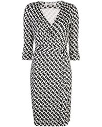 Diane von Furstenberg Vestito a portafoglio Julian - Nero