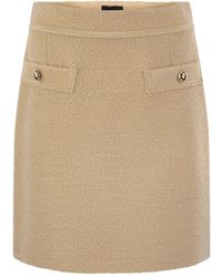 Fay - Bouclé Mini Skirt - Lyst