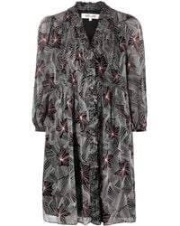 Dvf layla chiffon tunic dress sale