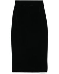 La Petite Robe Di Chiara Boni - Lumi Velvet Skirt - Lyst