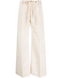 Moncler - Drawstring Wide-Leg Trousers - Lyst