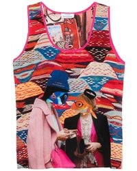 The Artistylist - Graphic-Print Sleeveless Top - Lyst