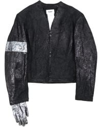 Doublet - Moon Walk Crackle-Effect Leather Jacket - Lyst