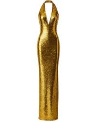 The New Arrivals Ilkyaz Ozel - Olympia Sequin-Embellishment Maxi Dress - Lyst