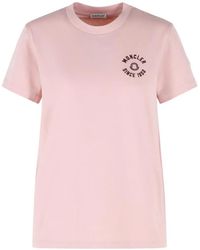 Moncler - Logo Cotton T-Shirt - Lyst