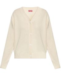 KENZO - Tiger-Embroidery Buttoned Cardigan - Lyst