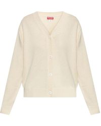 KENZO - Tiger-Embroidery Buttoned Cardigan - Lyst