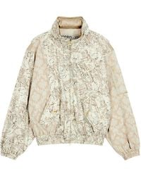 OPEN YY - Paisley Panelled Bomber Jacket - Lyst